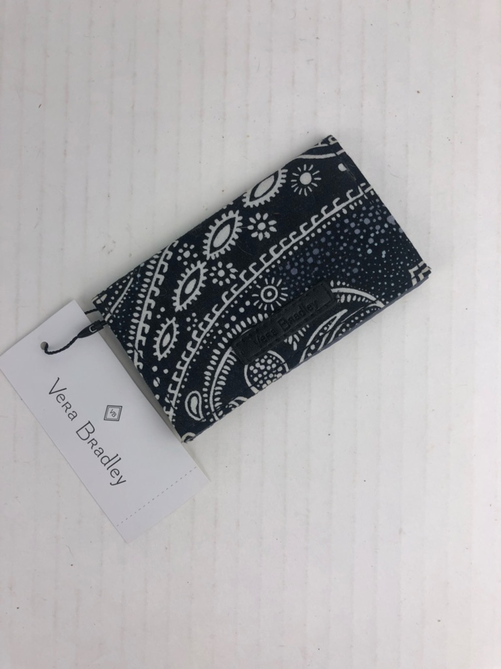 Vera Bradley Navy Paisley Card Case